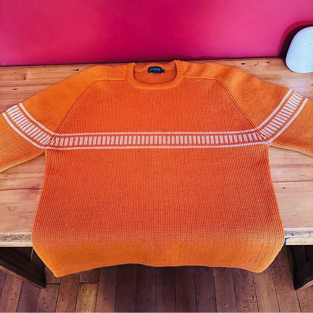 🧡NWOT Vintage 90s J. Crew 100% Wool Sweater, size XLT